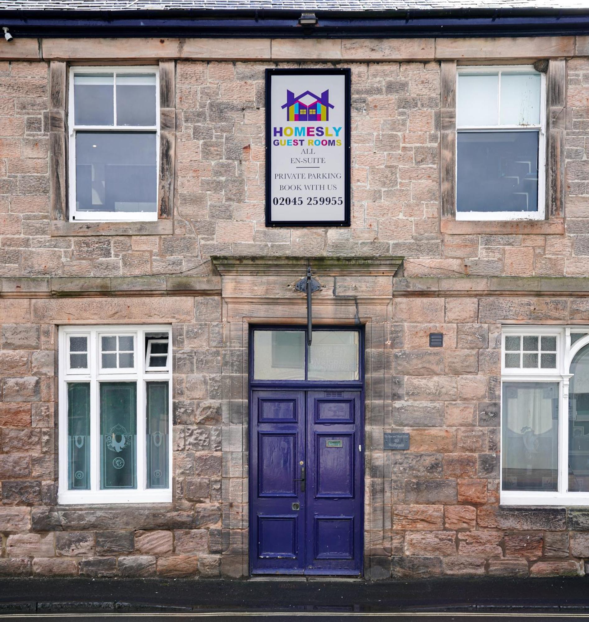 Homesly Guest Rooms, Comfortable En-Suite Guest Rooms With Free Parking And Self Check-In Berwick Upon Tweed Eksteriør bilde
